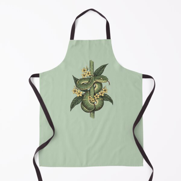 Item preview, Vintage Bamboo Pit Viper With Yellow Jungle Blossoms designed and sold by BirdsnStuff.