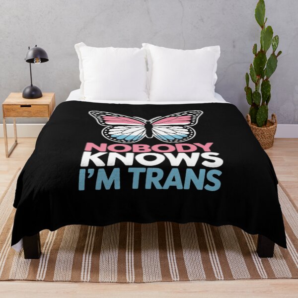 Item preview, Nobody Knows I'm Trans LGBTQ Gay Homosexual Lesbian designed and sold by MarryIsMonth.
