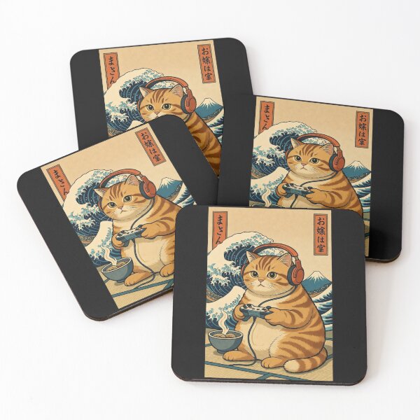 Aperçu de l'œuvre Anime Cat Gamer – Jeux Kawaii Mignons créée et vendue par GrumpySableye.