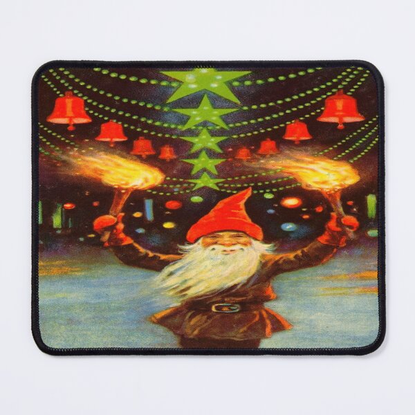 Item preview, Santa with Torches by Jenny Nyström (c.1900)// Public Domain designed and sold by Vernissage-dart.