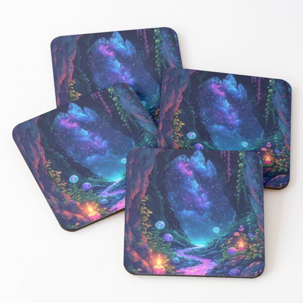 Item preview, Magical river under a starry night designed and sold by Mianku | Für das Leben.