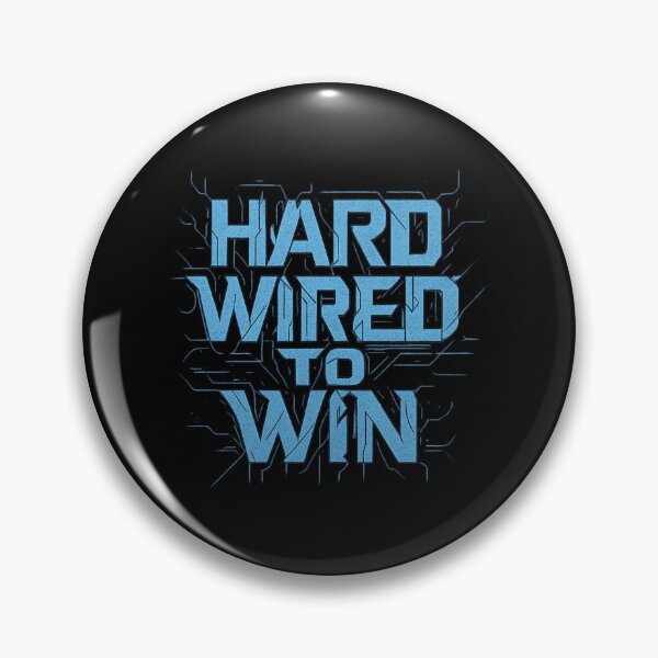 Item preview, Hard Wired to Win - Esports Techwear Typography designed and sold by MKreative Studio.