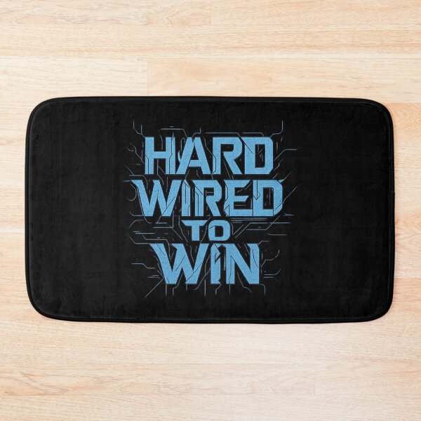 Item preview, Hard Wired to Win - Esports Techwear Typography designed and sold by MKreative Studio.