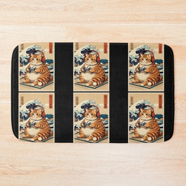 Item preview, Gamer Kitty Aesthetic – Kawaii Anime Cat Art designed and sold by GrumpySableye.