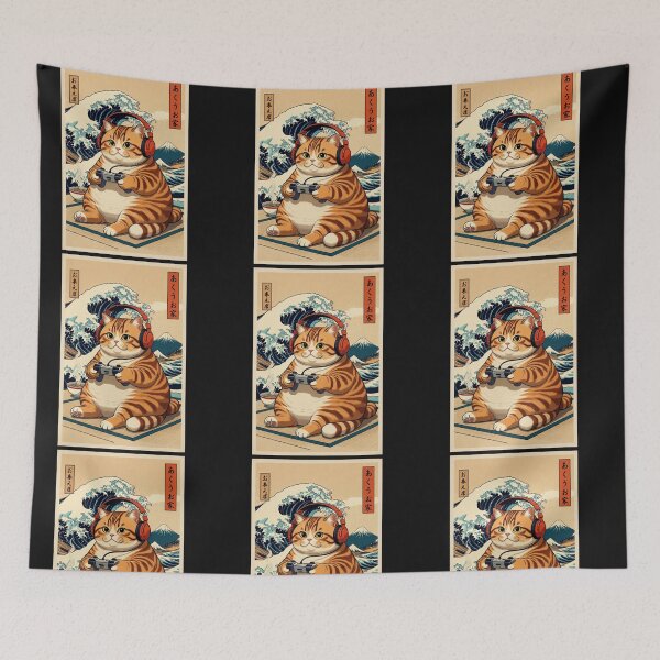 Item preview, Gamer Kitty Aesthetic – Kawaii Anime Cat Art designed and sold by GrumpySableye.