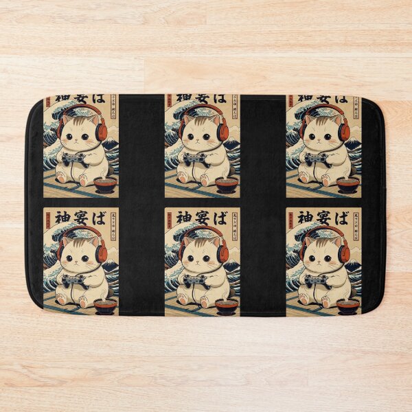 Item preview, Gamer Cat Aesthetic – Kawaii Anime Cat Gaming Design designed and sold by GrumpySableye.