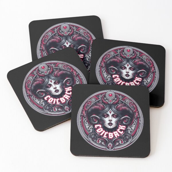 Item preview, Coilback Red Goddess round logo designed and sold by GhostMachine13.