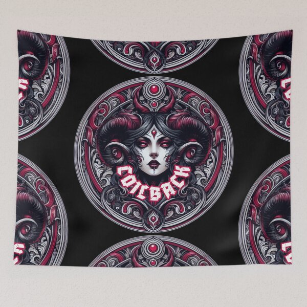 Item preview, Coilback Red Goddess round logo designed and sold by GhostMachine13.