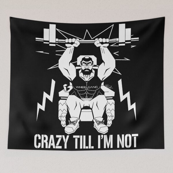 Item preview, "Crazy Till I'm Not" designed and sold by WheelGangShop.