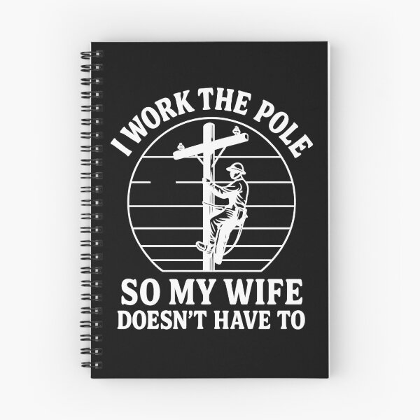 Item preview, Utility Lineman Retro I Work The Pole So My Wife Doesn’t Have To designed and sold by hemagamo.