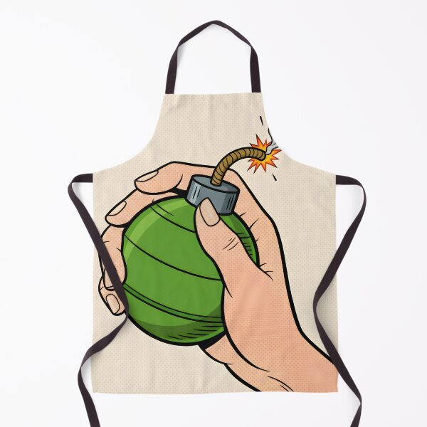 Item preview, A HAND WITH A PIXEL POP ART STYLE BOMB designed and sold by infinitearte.