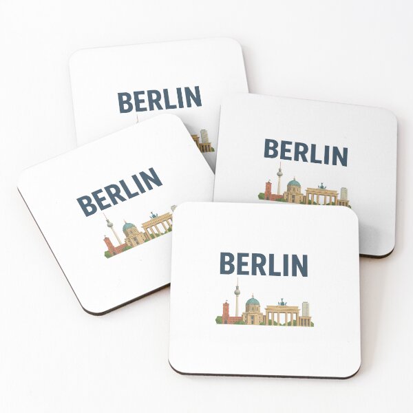 Item preview, Berlin City Typography Design | Berlin Skyline & Landmark Illustration designed and sold by Fashion Empire.