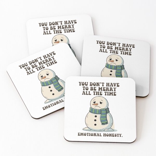 Item preview, “You Don’t Have to Be Merry All the Time” – Holiday Mental Health Tee designed and sold by Mike Draws.