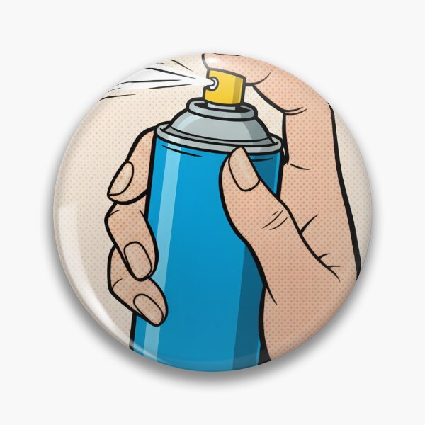 Item preview, A HAND WITH A SPRAY CAN IN PIXEL POP ART STYLE designed and sold by infinitearte.