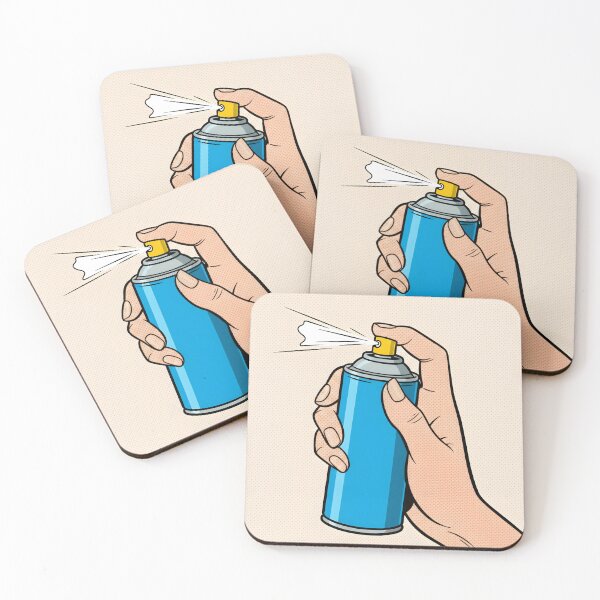 Item preview, A HAND WITH A SPRAY CAN IN PIXEL POP ART STYLE designed and sold by infinitearte.