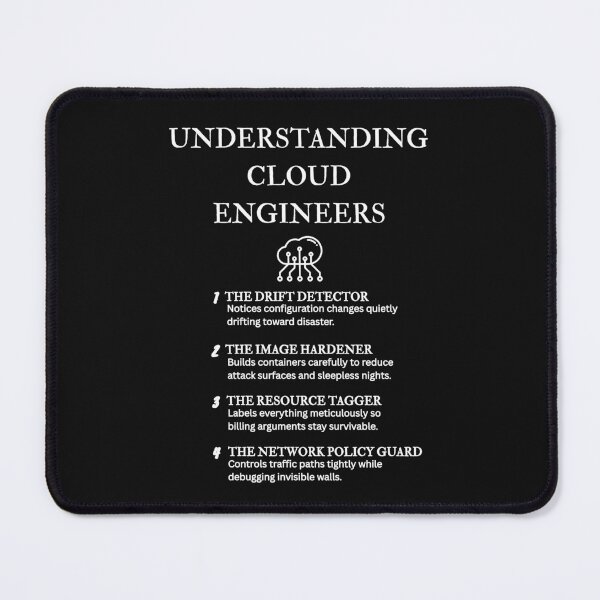 Item preview, Cloud Engineer Traits – Relatable Humor Designs – Black designed and sold by PsyFlow35.