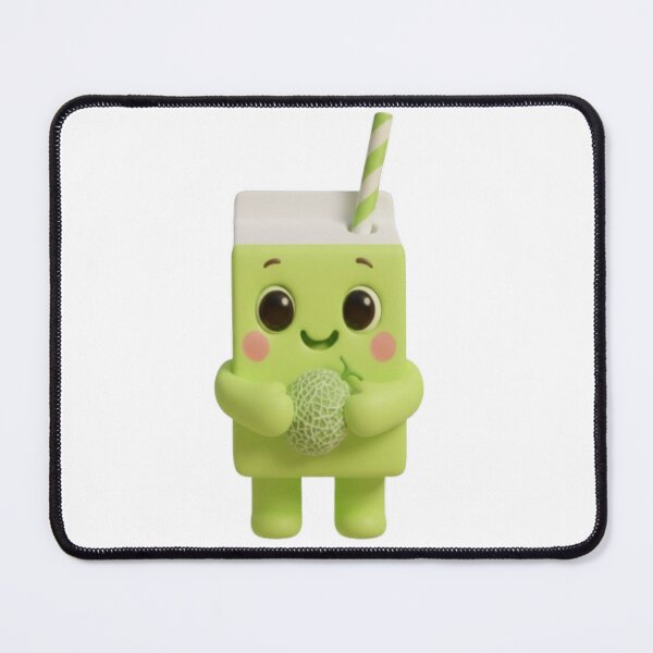 Item preview, Melon Milk Box – Cute 3D Kawaii Drink Character designed and sold by HNstory.