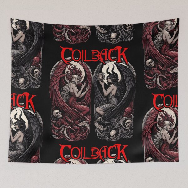 Item preview, Coilback Art Nouveau Angel Demon Girls designed and sold by GhostMachine13.