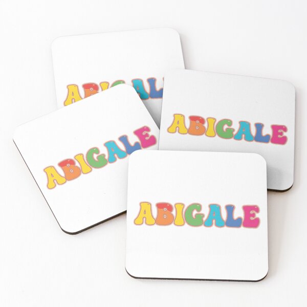 Item preview, ❤️ Abigale Personalized Name Wavy Retro Shirt, Coffee Mug, Sticker Gift designed and sold by HelixPedia.