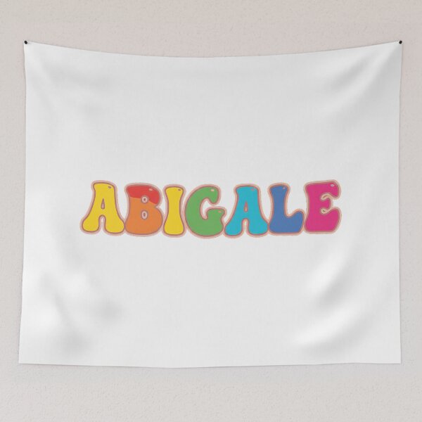 Item preview, ❤️ Abigale Personalized Name Wavy Retro Shirt, Coffee Mug, Sticker Gift designed and sold by HelixPedia.