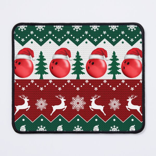 Item preview, Bowling Santa Bowling Tree Christmas and Snow Sleamless designed and sold by BeebooDesign.