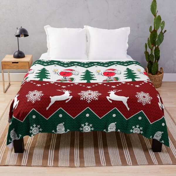 Item preview, Bowling Santa Wine Bowling Tree Christmas and Snow Sleamless designed and sold by BeebooDesign.