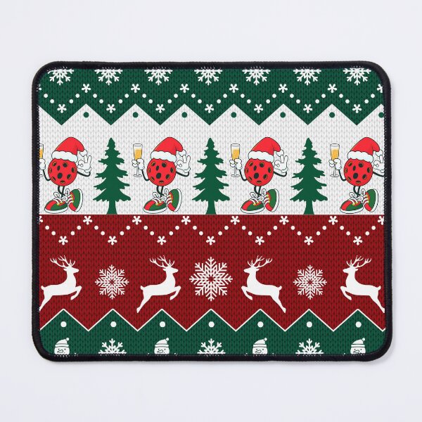Item preview, Pickleball Santa Wine Pickleball Tree Christmas and Snow Sleamless designed and sold by BeebooDesign.