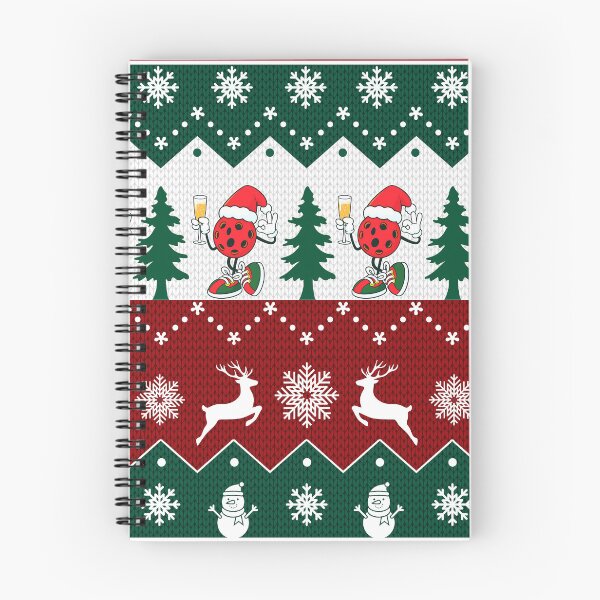 Item preview, Pickleball Santa Wine Pickleball Tree Christmas and Snow Sleamless designed and sold by BeebooDesign.
