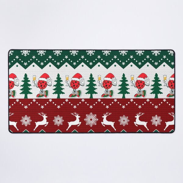 Item preview, Pickleball Santa Wine Pickleball Tree Christmas and Snow Sleamless designed and sold by BeebooDesign.