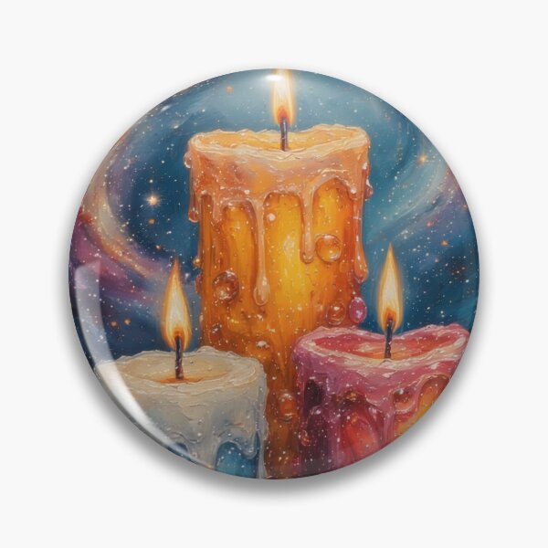 Item preview, Glowing candles in the cosmos of dreams designed and sold by Mianku | Für das Leben.