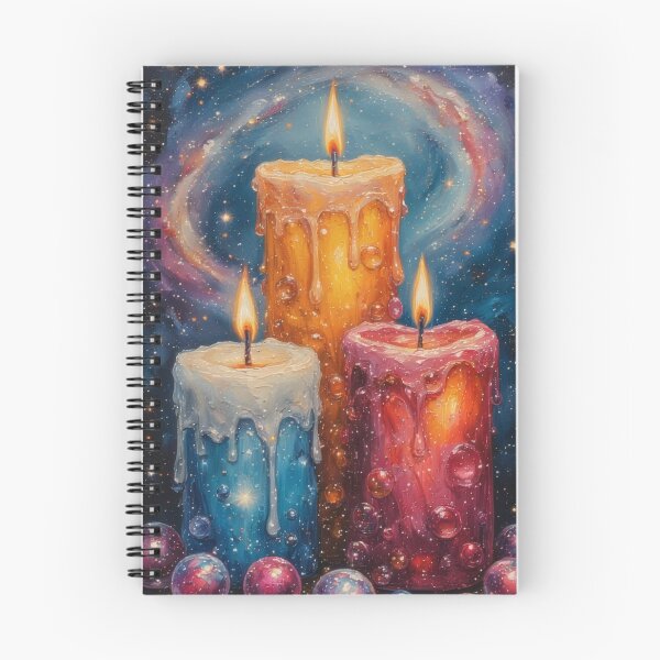 Item preview, Glowing candles in the cosmos of dreams designed and sold by Mianku | Für das Leben.