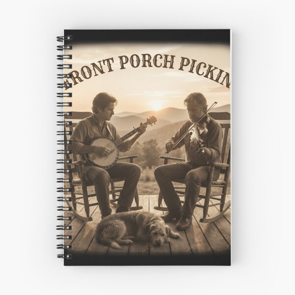 Item preview, Jam de bluegrass al atardecer en el porche designed and sold by FabcoDesign.
