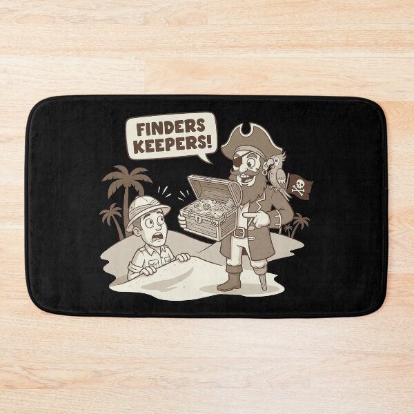 Item preview, Finders Keepers Funny Pirate vs Archaeologist Treasure Hunt designed and sold by zzz888.