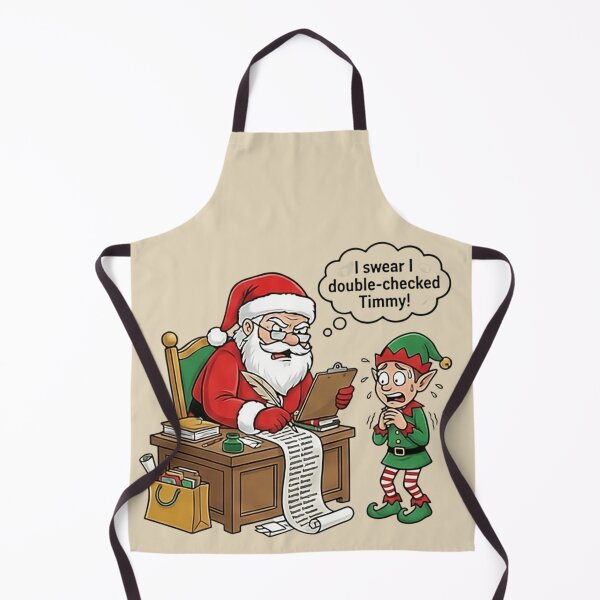 Item preview, Santa's NaughtyNice List Error Christmas T-Shirt Funny Elf Timmy Double-Checked Fail Holiday Tee designed and sold by ZyxDes.