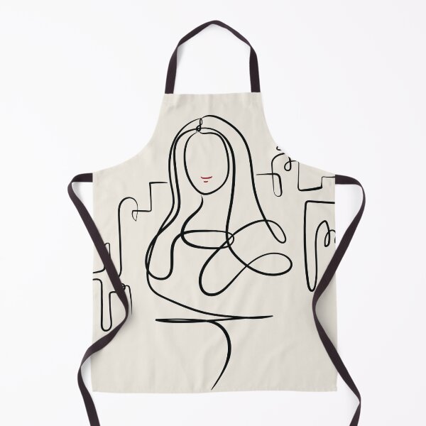 Item preview, Minimalist Mona Lisa One-Line Art | Modern Abstract Portrait Illustration designed and sold by Cosmodoody.