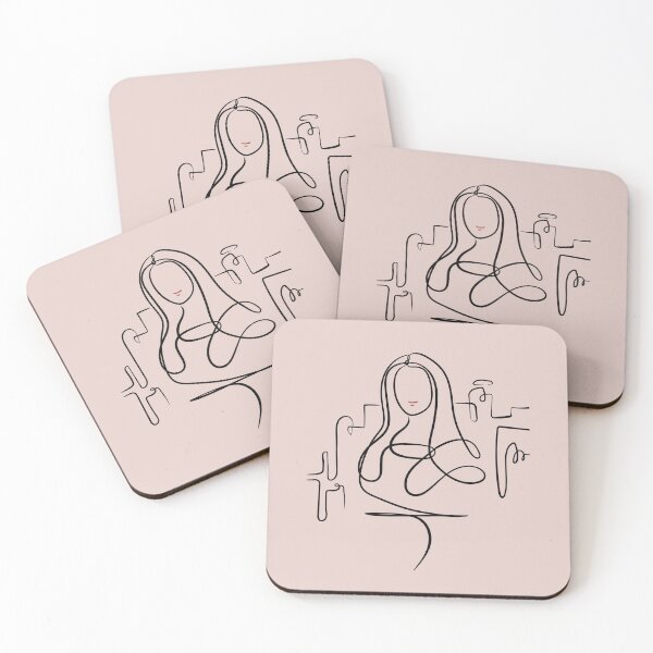Item preview, Minimalist Mona Lisa One-Line Art | Modern Abstract Portrait Illustration designed and sold by Cosmodoody.