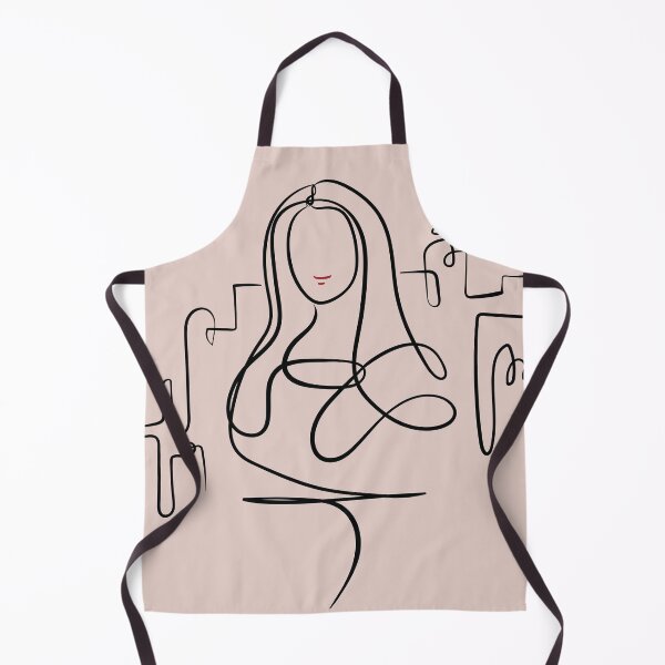 Item preview, Minimalist Mona Lisa One-Line Art | Modern Abstract Portrait Illustration designed and sold by Cosmodoody.
