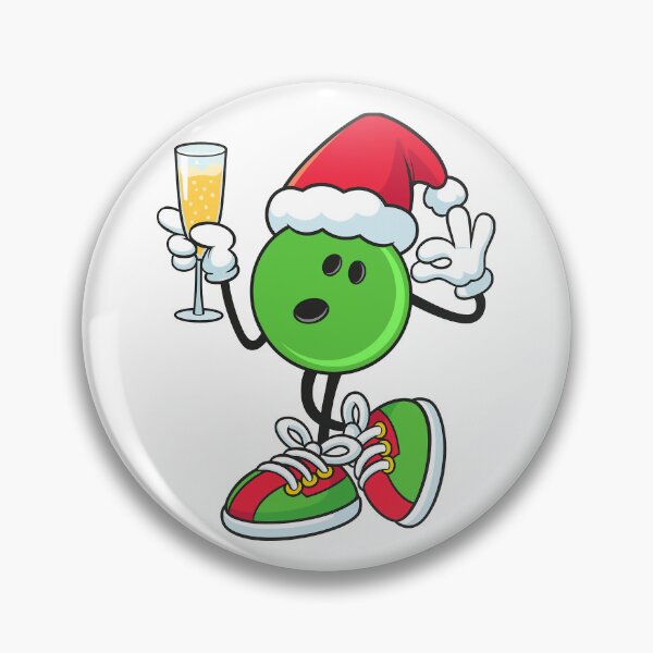 Item preview, Funny christmas bowling ball green and wine party designed and sold by BeebooDesign.