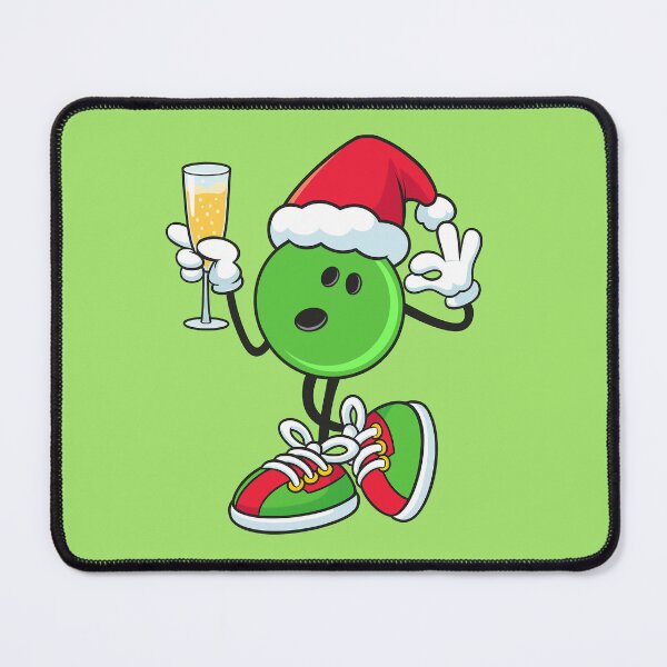 Item preview, Funny christmas bowling ball green and wine party designed and sold by BeebooDesign.