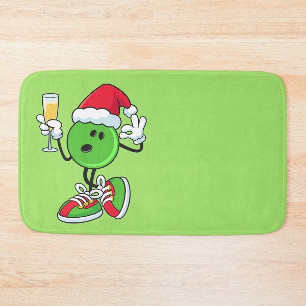 Item preview, Funny christmas bowling ball green and wine party designed and sold by BeebooDesign.