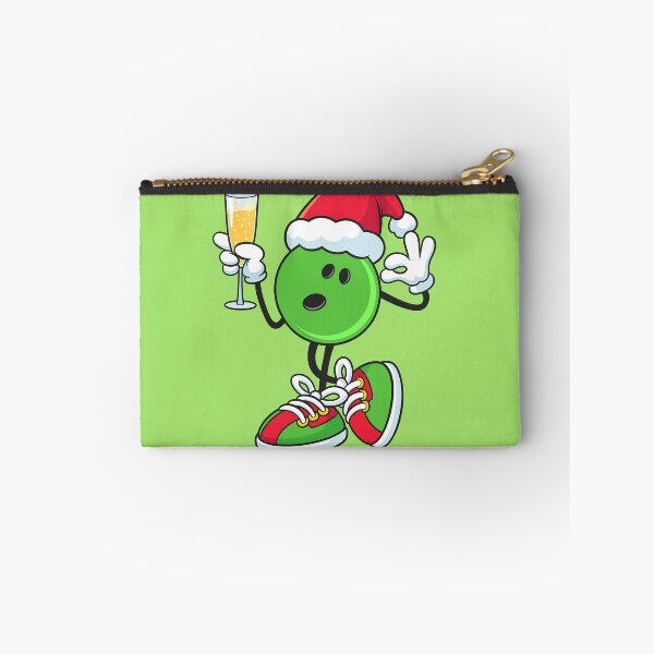 Item preview, Funny christmas bowling ball green and wine party designed and sold by BeebooDesign.