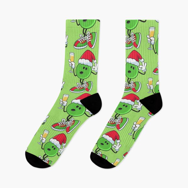 Item preview, Funny christmas bowling ball green and wine party designed and sold by BeebooDesign.