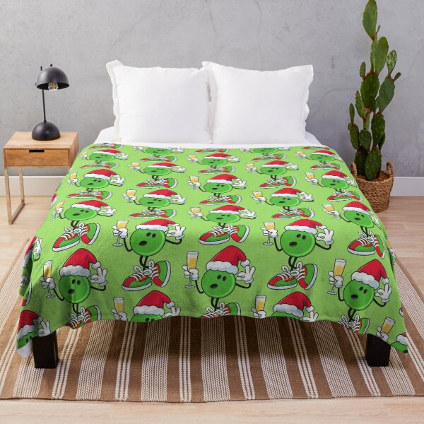 Item preview, Funny christmas bowling ball green and wine party designed and sold by BeebooDesign.