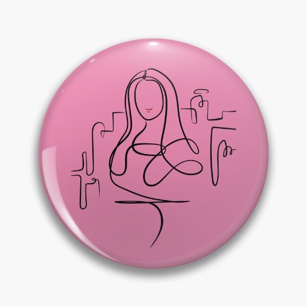 Item preview, Minimalist Mona Lisa One-Line Art | Modern Abstract Portrait Illustration designed and sold by Cosmodoody.