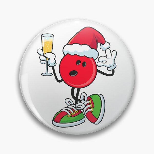 Item preview, Funny christmas bowling ball red and wine party designed and sold by BeebooDesign.