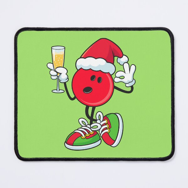 Item preview, Funny christmas bowling ball red and wine party designed and sold by BeebooDesign.