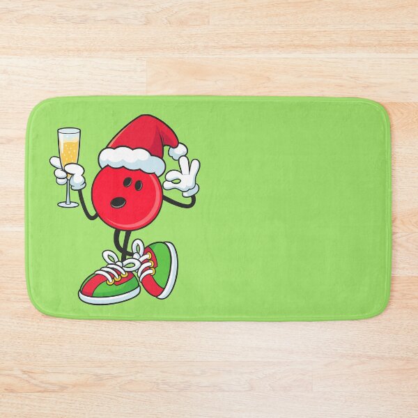 Item preview, Funny christmas bowling ball red and wine party designed and sold by BeebooDesign.