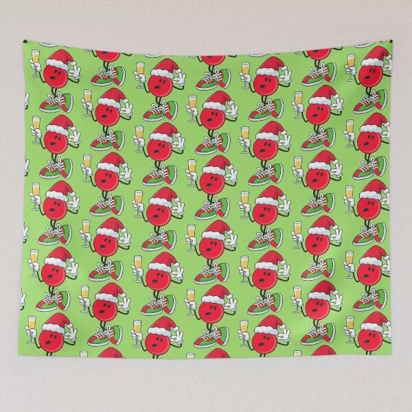 Item preview, Funny christmas bowling ball red and wine party designed and sold by BeebooDesign.