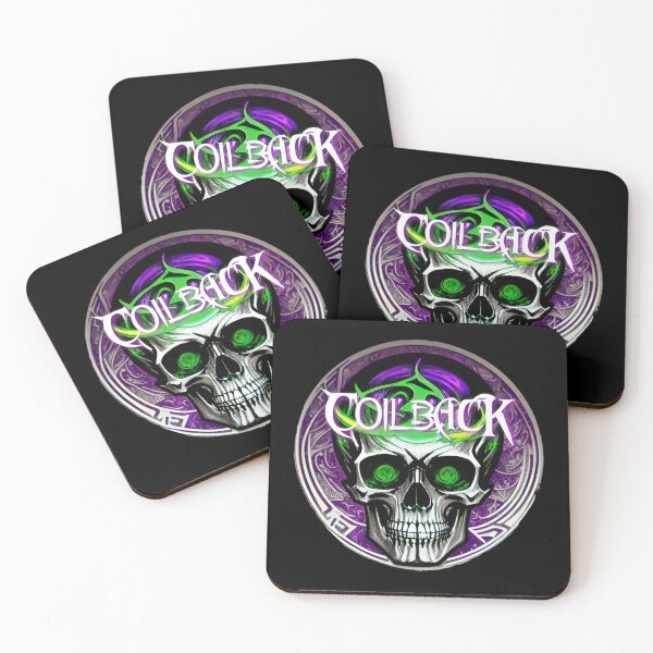 Item preview, Coilback Purple Green Skull logo designed and sold by GhostMachine13.