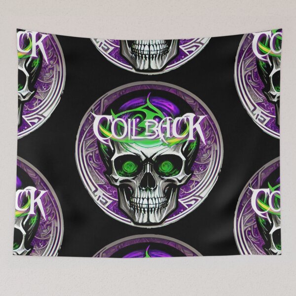 Item preview, Coilback Purple Green Skull logo designed and sold by GhostMachine13.